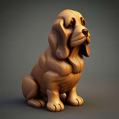 3D model Barney the dog famous animal (STL)